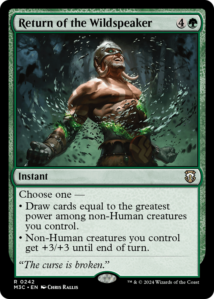 Return of the Wildspeaker (M3C-242) [Modern Horizons 3 Commander] Foil