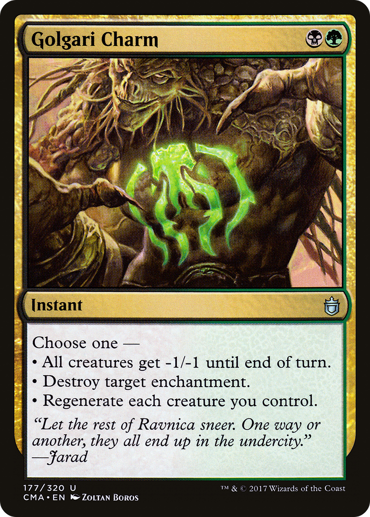 Golgari Charm (CMA-177) [Commander Anthology]