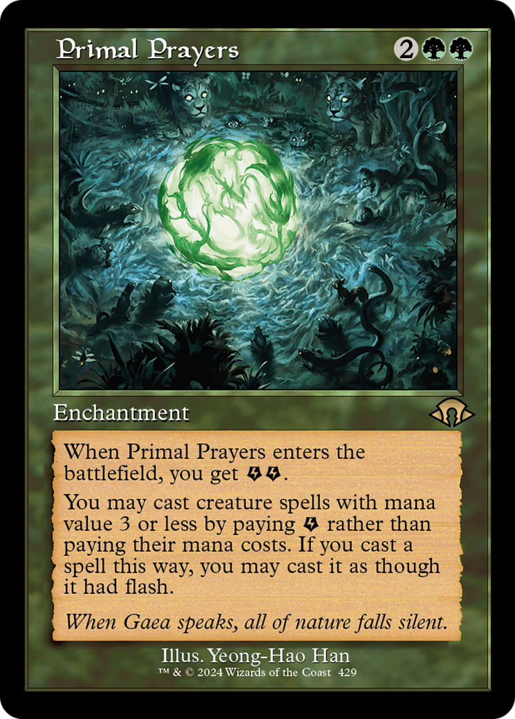 Primal Prayers (MH3-429) [Modern Horizons 3] Foil