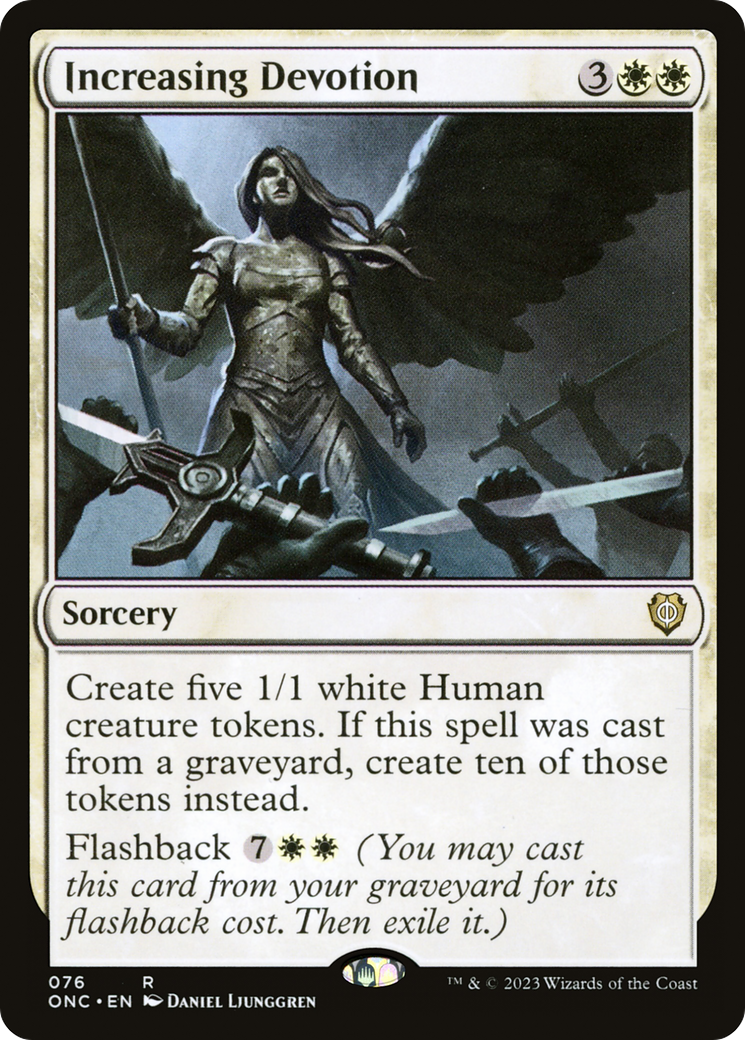 Increasing Devotion (ONC-076) [Phyrexia: All Will Be One Commander]