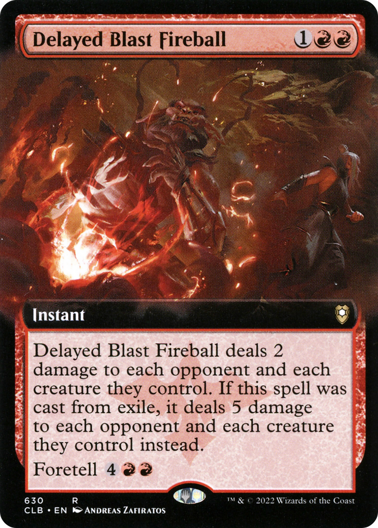 Delayed Blast Fireball (Extended Art) (CLB-630) [Commander Legends: Battle for Baldur's Gate]