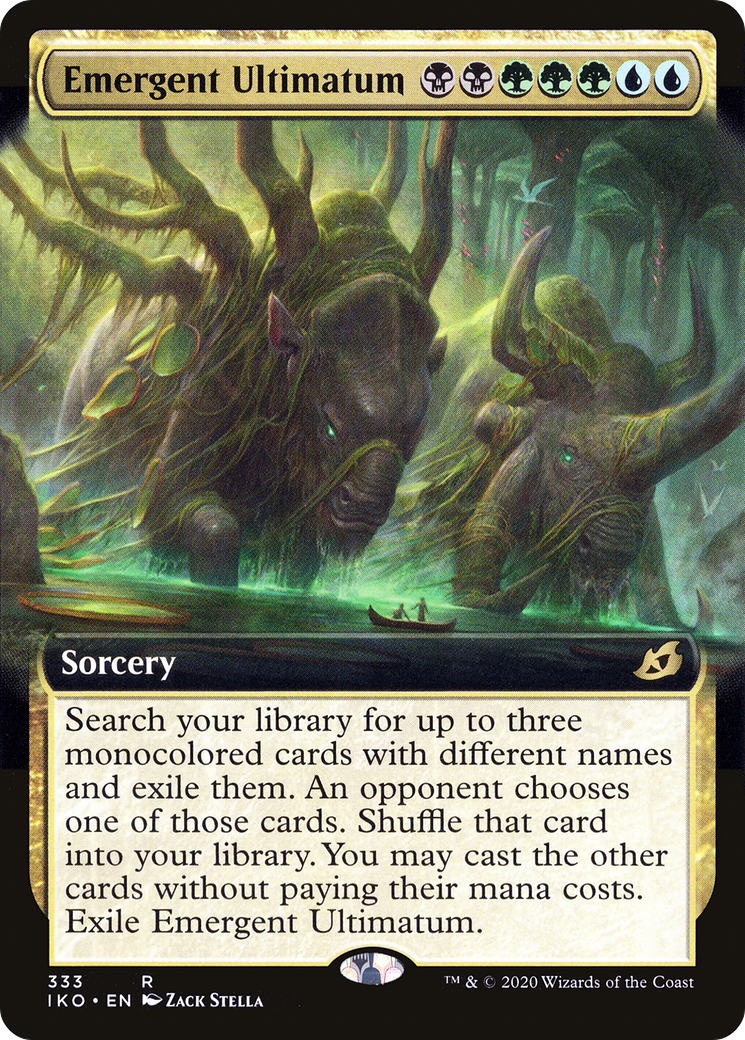 Emergent Ultimatum (IKO-333) [Ikoria: Lair of Behemoths]: (Extended Art) Foil