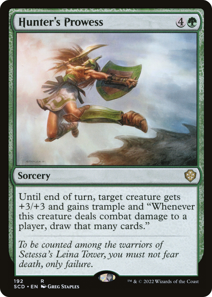 Hunter's Prowess (SCD-192) [Starter Commander Decks]