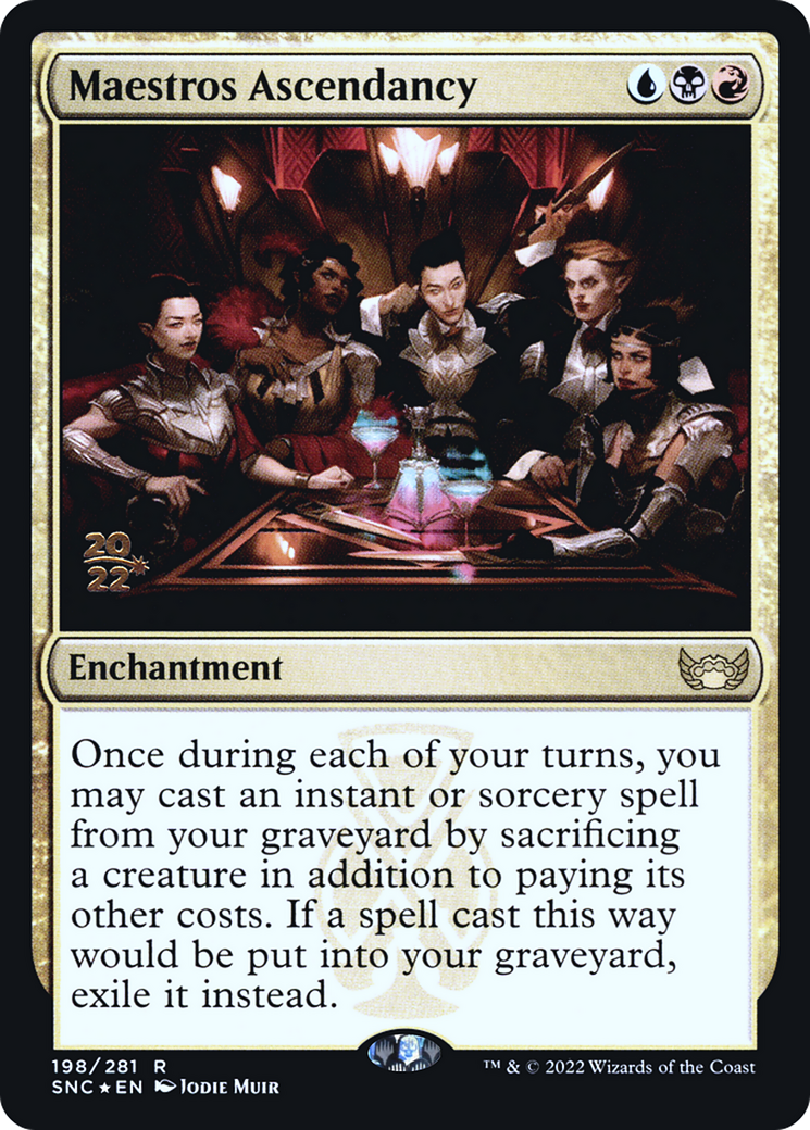 Maestros Ascendancy (PRE-198) [Streets of New Capenna Promos] Foil