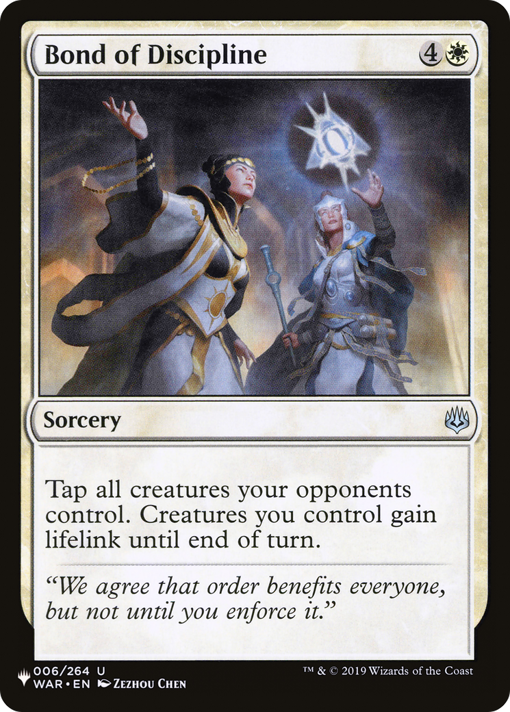 Bond of Discipline (LIST-WAR-6) [The List]