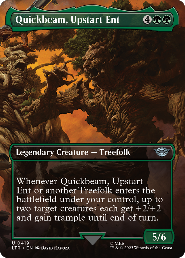 Quickbeam, Upstart Ent (LTR-419) [The Lord of the Rings: Tales of Middle-earth] (Borderless) Foil