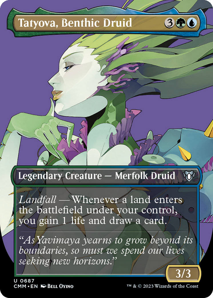 Tatyova, Benthic Druid (CMM-687) [Commander Masters] (Borderless)