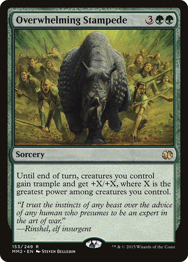 Overwhelming Stampede (MM2-153) [Modern Masters 2015]