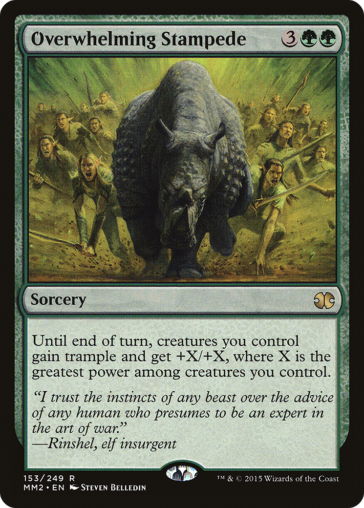 Overwhelming Stampede (MM2-153) [Modern Masters 2015]
