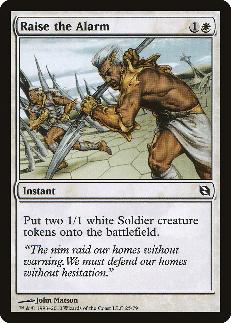 Raise the Alarm (DDF-025) [Duel Decks: Elspeth vs. Tezzeret]