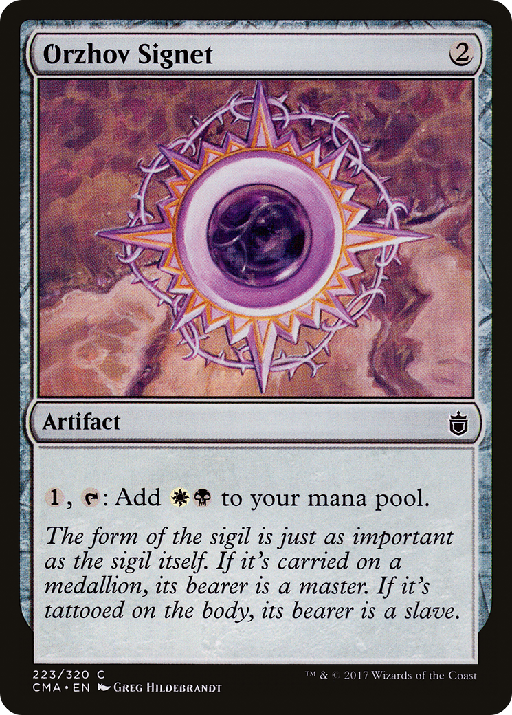 Orzhov Signet (CMA-223) [Commander Anthology]