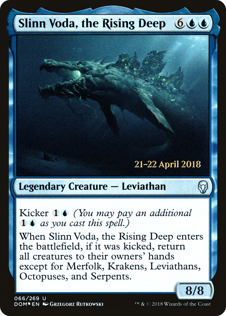 Slinn Voda, the Rising Deep (PRE-66S) [Dominaria Promos] Foil