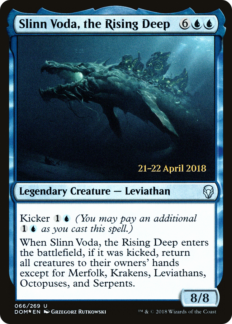 Slinn Voda, the Rising Deep (PRE-66S) [Dominaria Promos] Foil