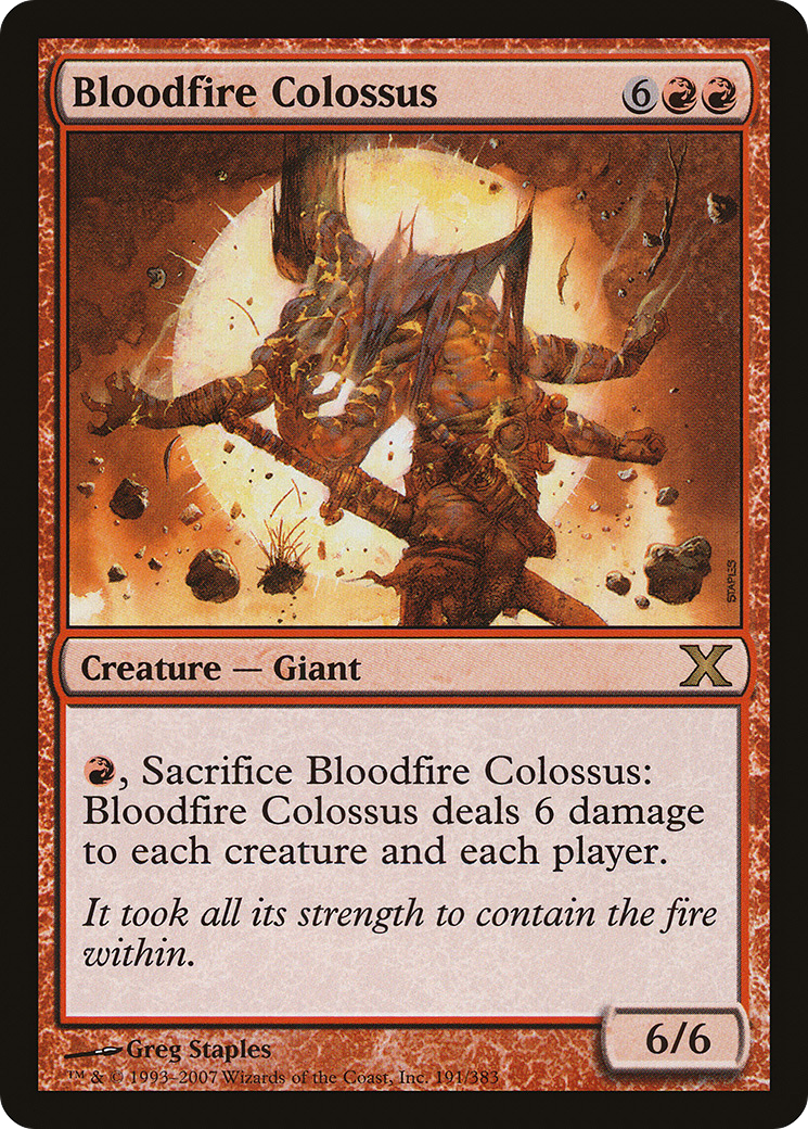 Bloodfire Colossus (10E-191) [Tenth Edition]