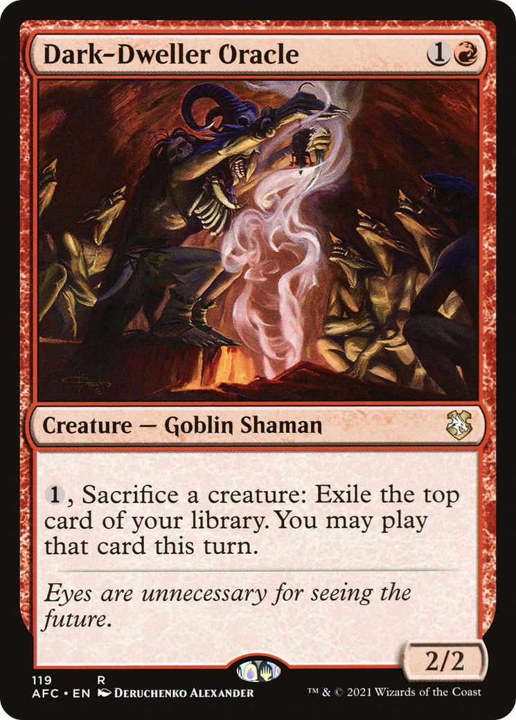 Dark-Dweller Oracle (AFC-119) [Forgotten Realms Commander]