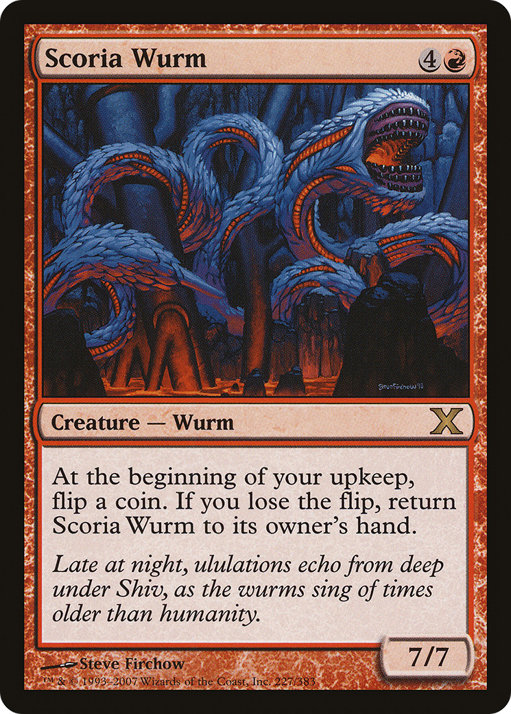 Scoria Wurm (10E-227) [Tenth Edition]