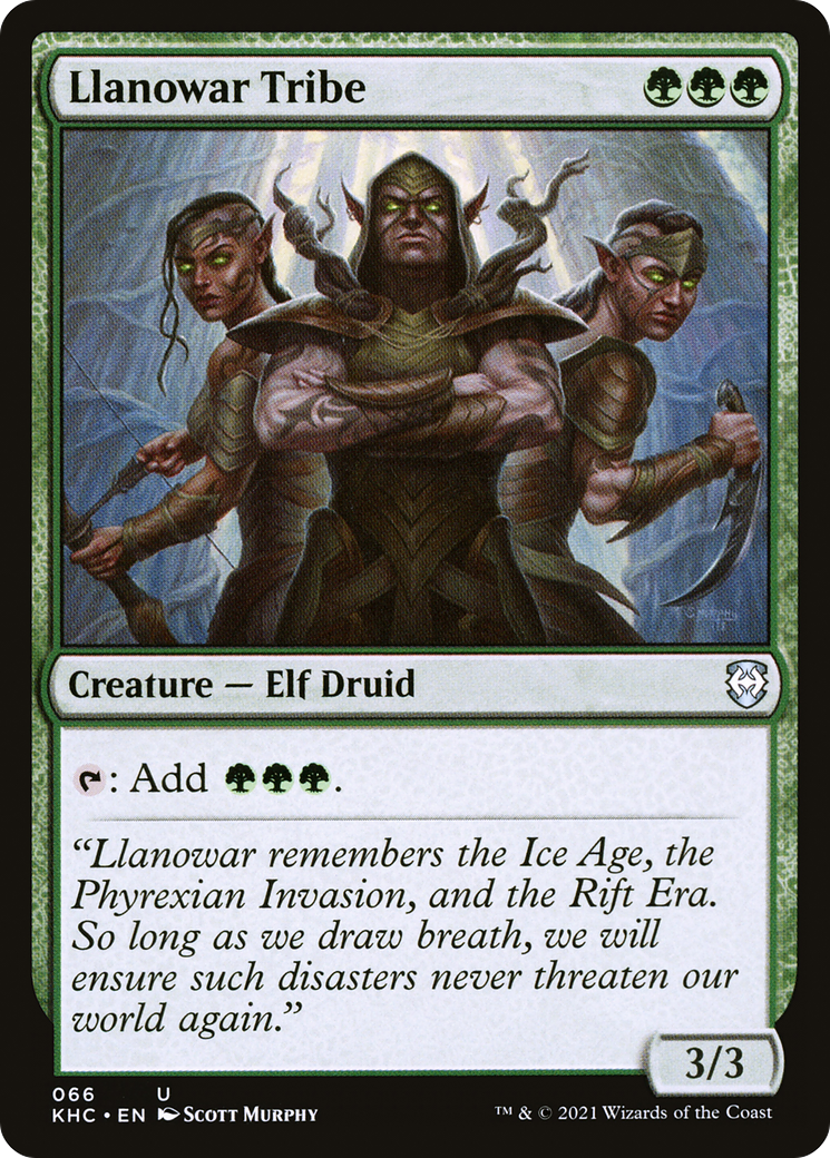 Llanowar Tribe (KHC-066) [Kaldheim Commander]