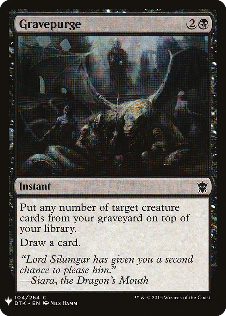 Gravepurge (LIST-DTK-104) [The List]