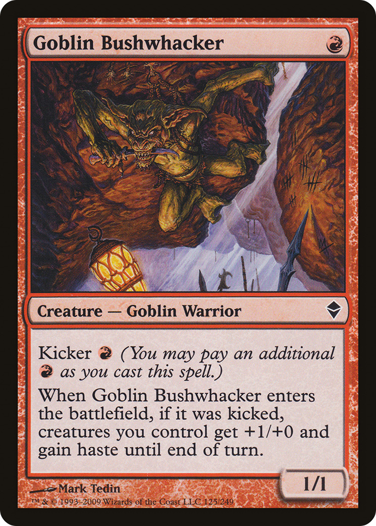 Goblin Bushwhacker (ZEN-125) [Zendikar] Foil