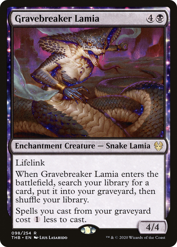Gravebreaker Lamia (THB-098) [Theros Beyond Death]: (enchantment) Foil