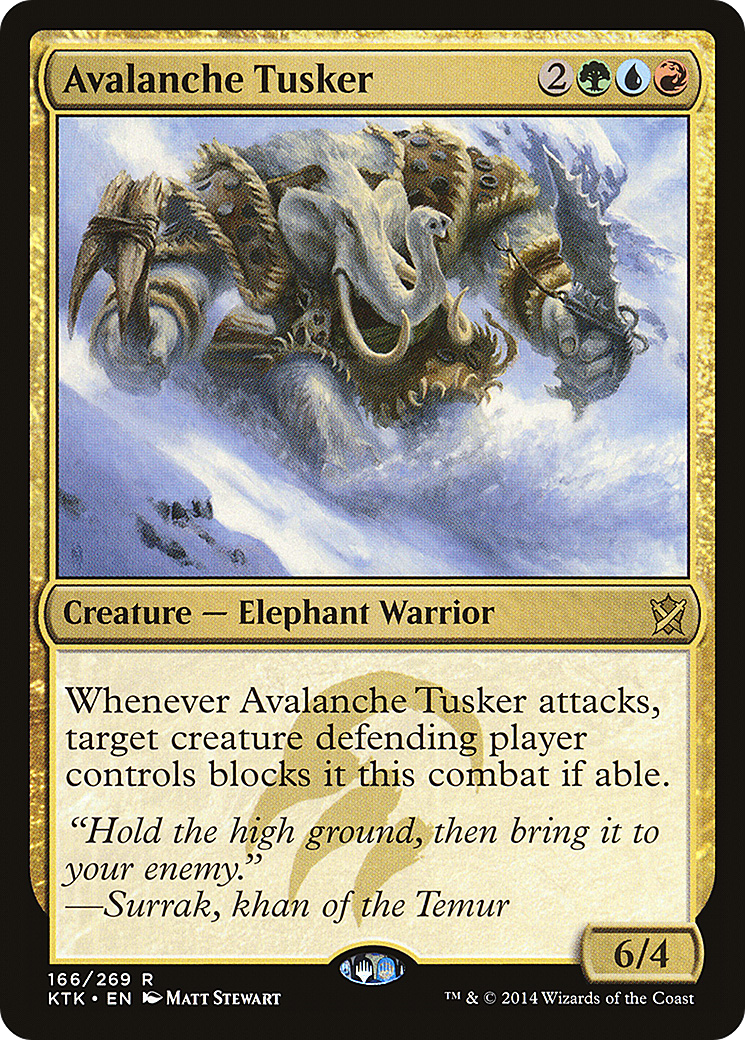 Avalanche Tusker (KTK-166) [Khans of Tarkir]