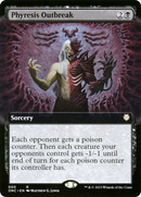 Phyresis Outbreak (ONC-050) [Phyrexia: All Will Be One Commander]: (Extended Art) Foil
