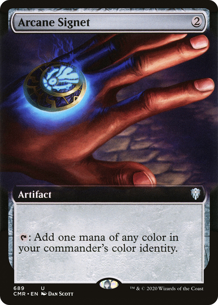 Arcane Signet (CMR-689) [Commander Legends]: (Extended Art) Foil