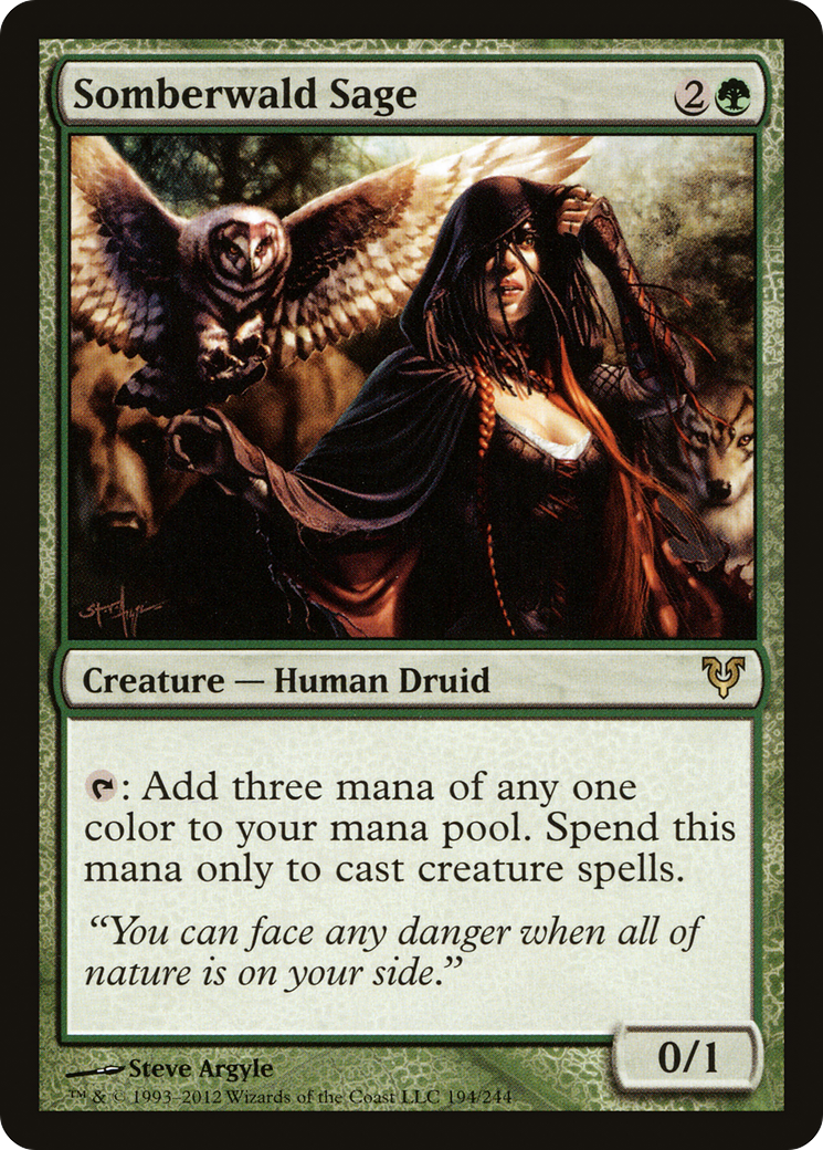 Somberwald Sage (AVR-194) [Avacyn Restored]