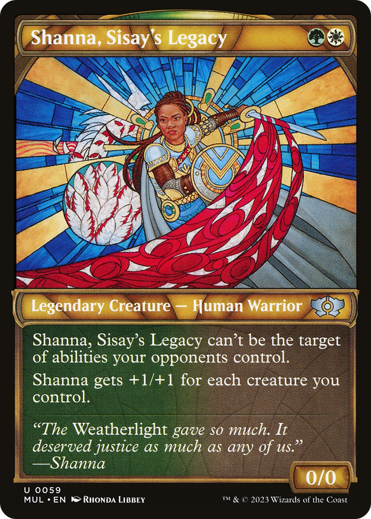 Shanna, Sisay's Legacy (MUL-059) [Multiverse Legends]: (Showcase) Foil