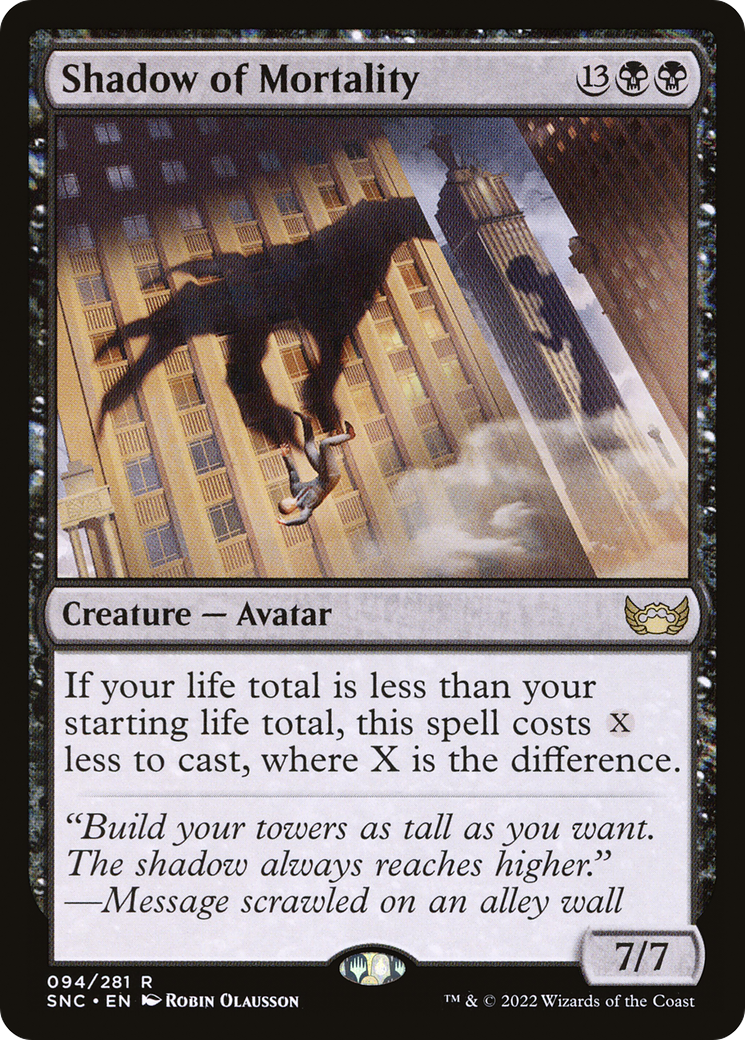 Shadow of Mortality (SNC-094) [Streets of New Capenna]