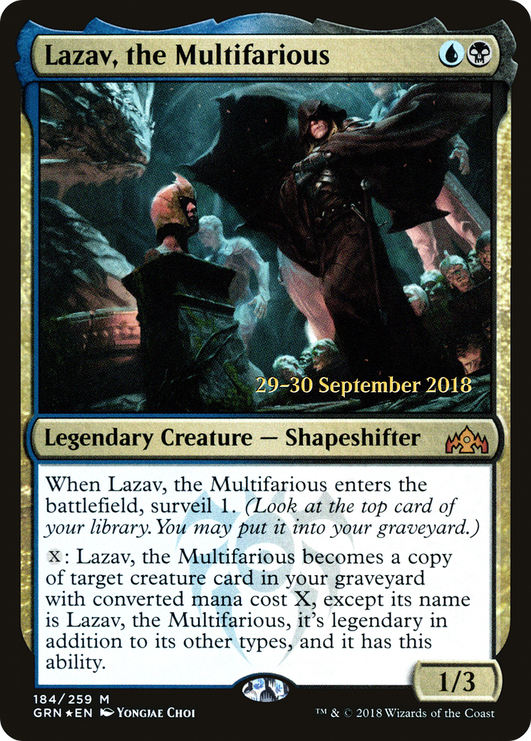 Lazav, the Multifarious (PRE-184S) [Guilds of Ravnica Promos] Foil
