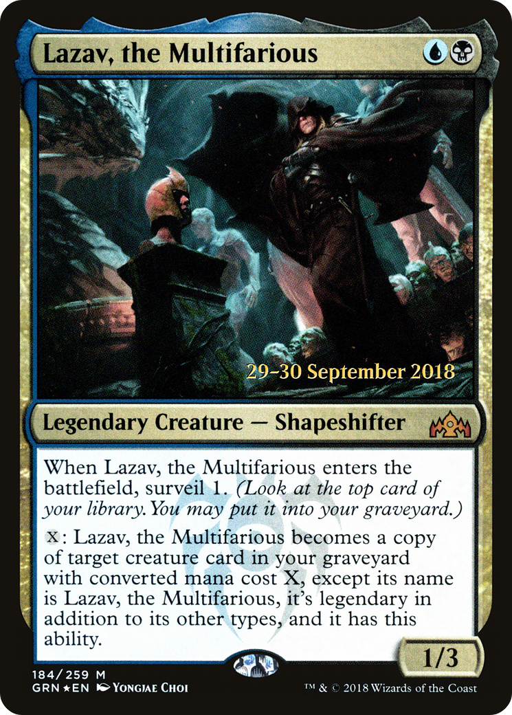 Lazav, the Multifarious (PRE-184S) [Guilds of Ravnica Promos] Foil