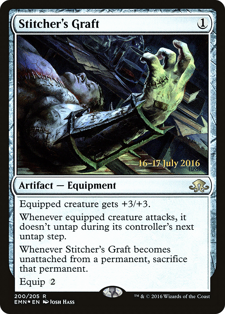 Stitcher's Graft (PRE-200S) [Eldritch Moon Promos] Foil