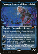 Tezzeret, Betrayer of Flesh (Showcase) (Foil Etched) (NEO-419) [Kamigawa: Neon Dynasty] Foil