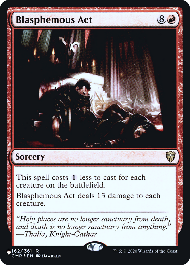 Blasphemous Act (LIST-CMR-162) [The List] Foil