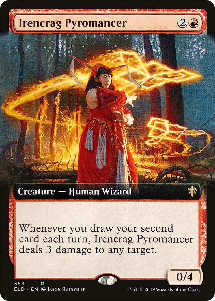 Irencrag Pyromancer (Extended Art) (ELD-363) [Throne of Eldraine]