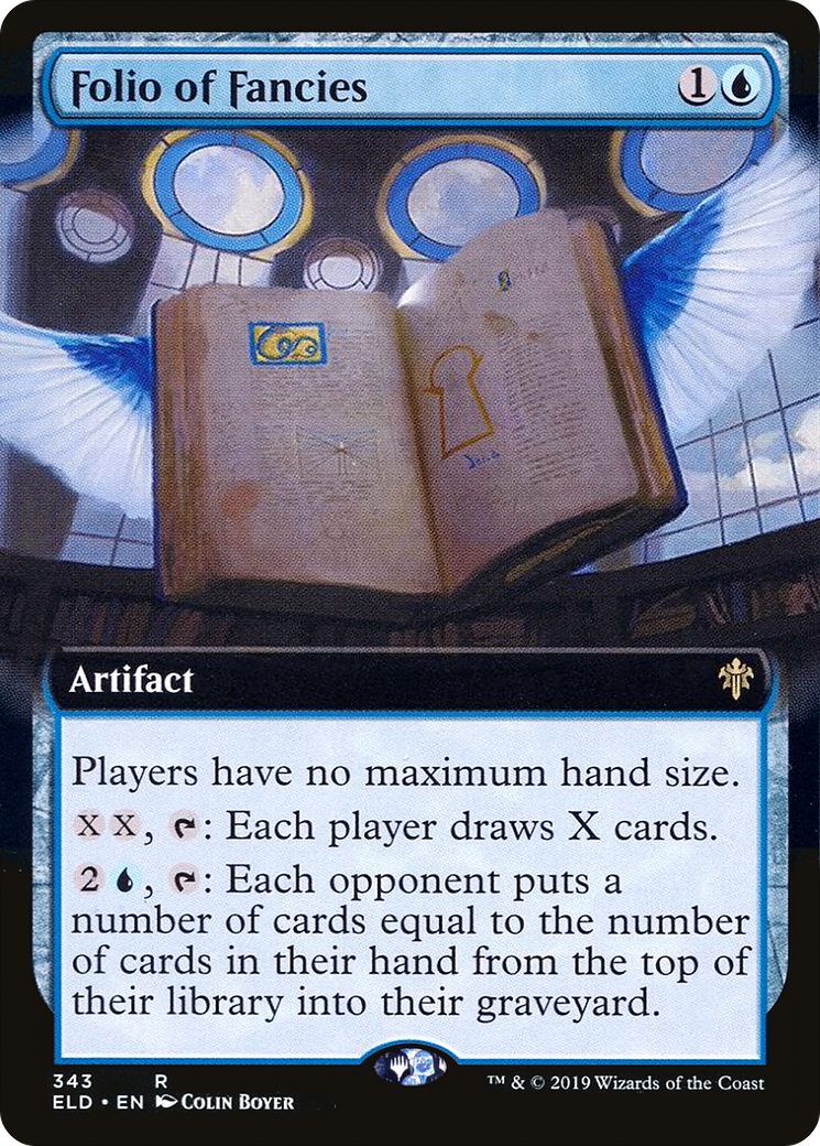 Folio of Fancies (Extended Art) (ELD-343) [Throne of Eldraine]