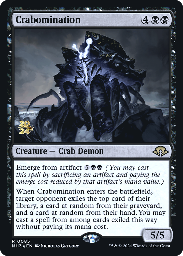 Crabomination (PRE-85S) [Modern Horizons 3 Promos] Foil