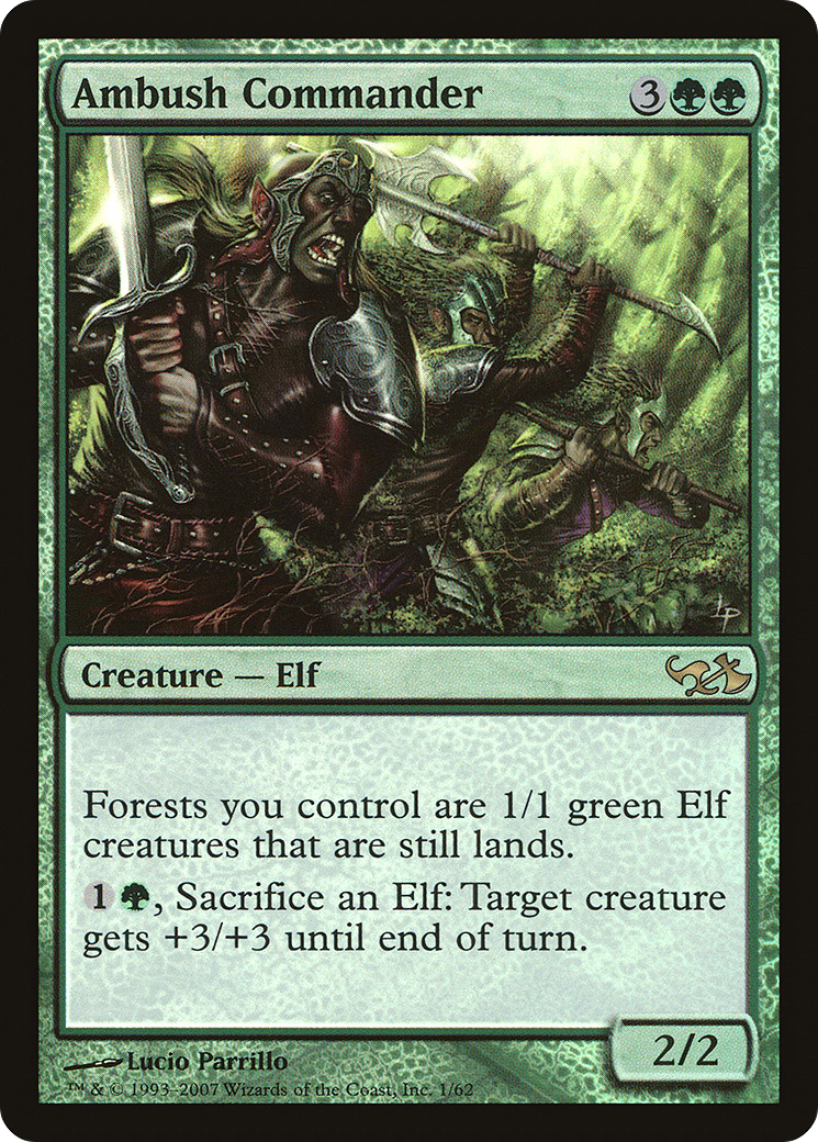 Ambush Commander (EVG-001) [Duel Decks: Elves vs. Goblins] Foil