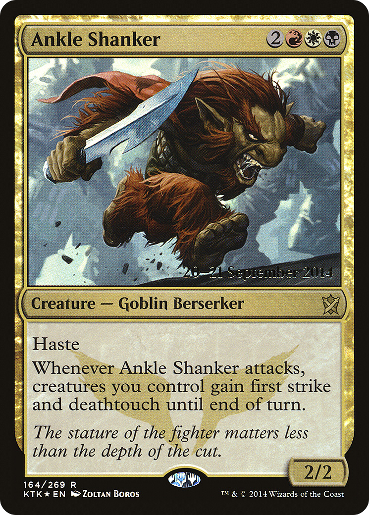 Ankle Shanker (PRE-164S) [Khans of Tarkir Promos] Foil