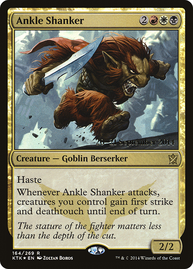Ankle Shanker (PRE-164S) [Khans of Tarkir Promos] Foil