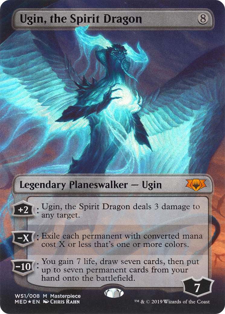 Ugin, the Spirit Dragon (MED3-WS1) (Borderless) [Mythic Edition] Foil