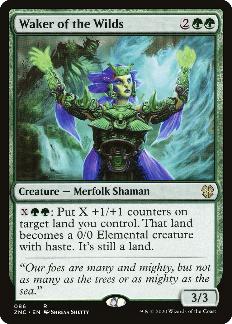 Waker of the Wilds (ZNC-086) [Zendikar Rising Commander]