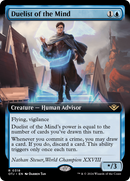 Duelist of the Mind (OTJ-318) [Outlaws of Thunder Junction]: (Extended Art) Foil