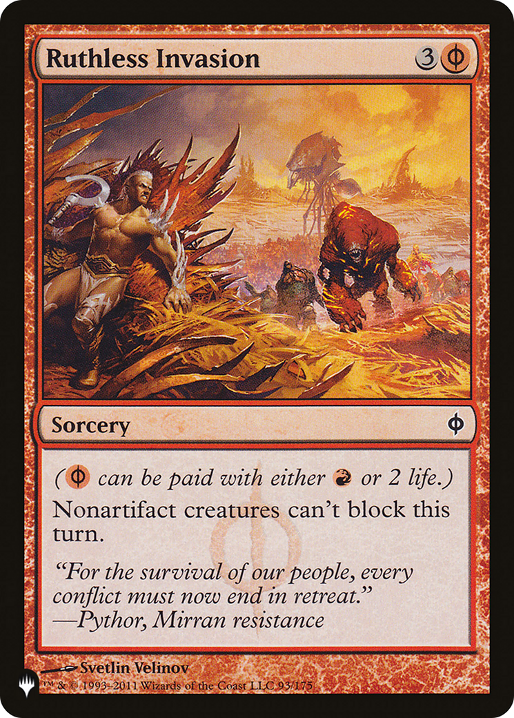 Ruthless Invasion (LIST-NPH-93) [The List]