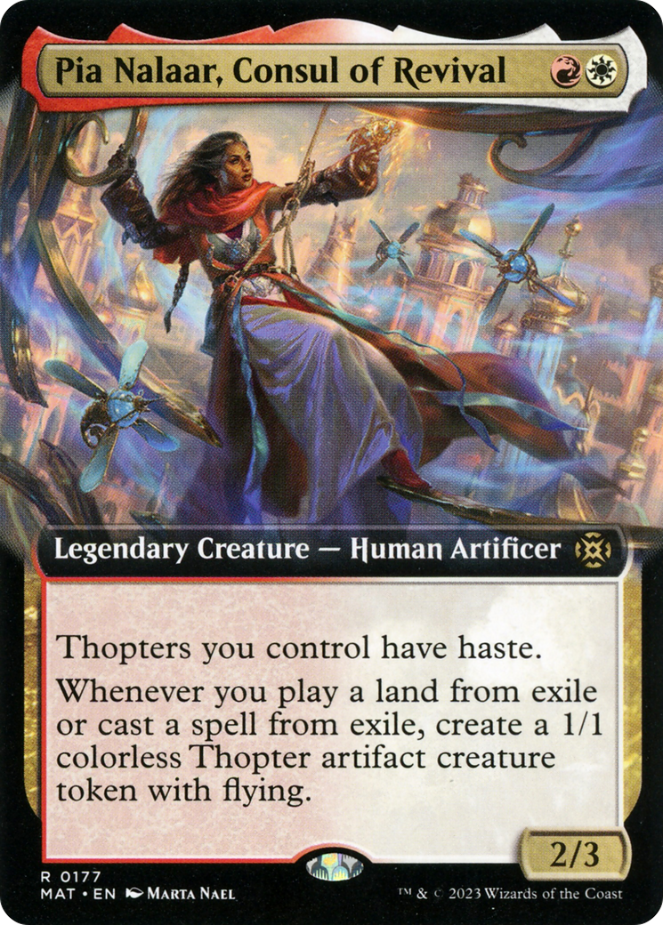 Pia Nalaar, Consul of Revival (Extended Art) (MAT-177) [March of the Machine: The Aftermath]