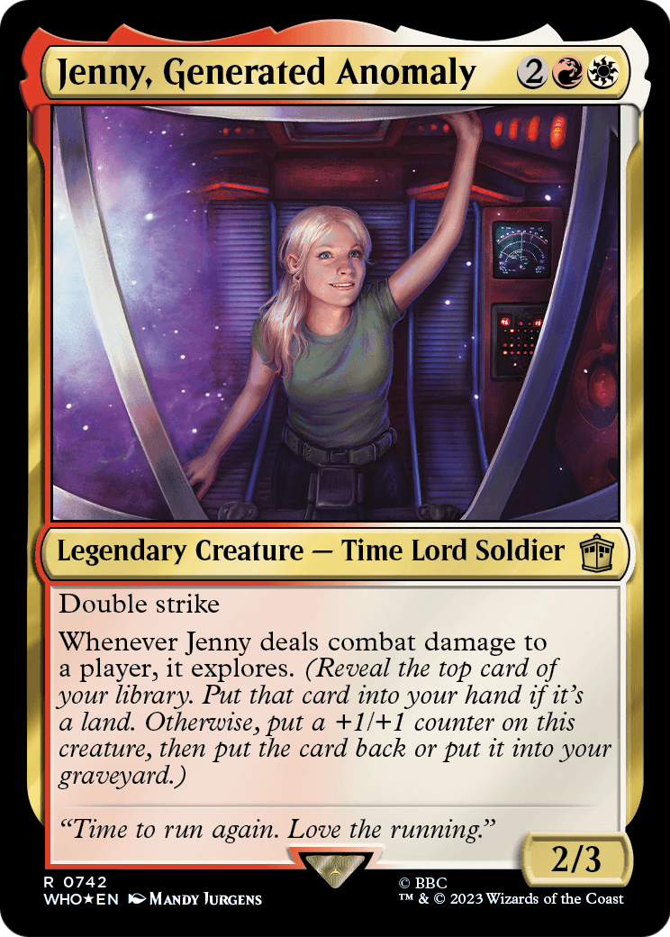 Jenny, Generated Anomaly (Surge Foil) (WHO-742) [Doctor Who] Foil