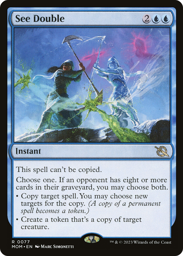See Double (MOM-077) [March of the Machine] Foil