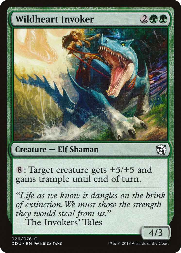 Wildheart Invoker (DDU-026) [Duel Decks: Elves vs. Inventors]