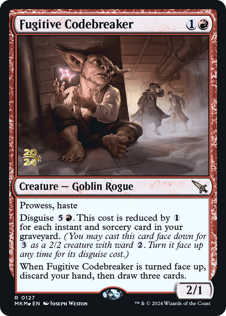 Fugitive Codebreaker (PRE-127S) [Murders at Karlov Manor Promos] Foil